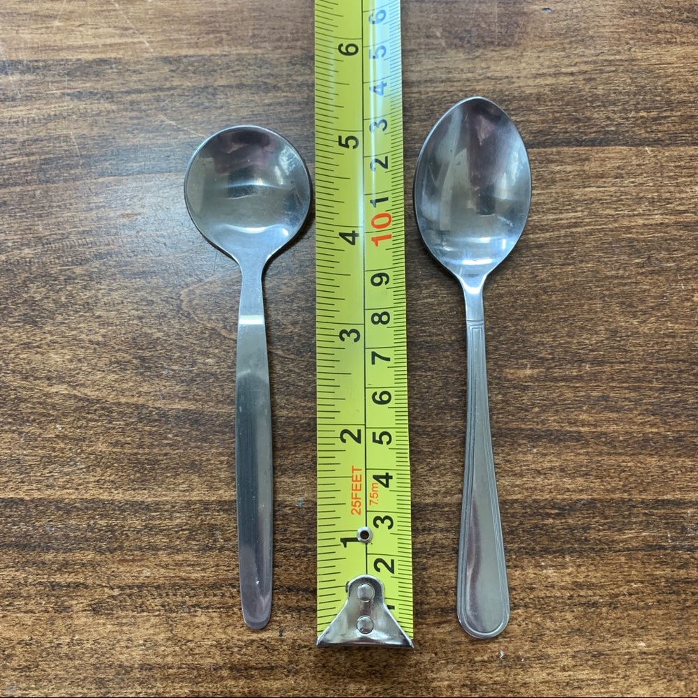 4/$15 two stainless demitasse espresso spoons